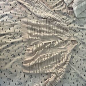 Cream Striped Cardigan